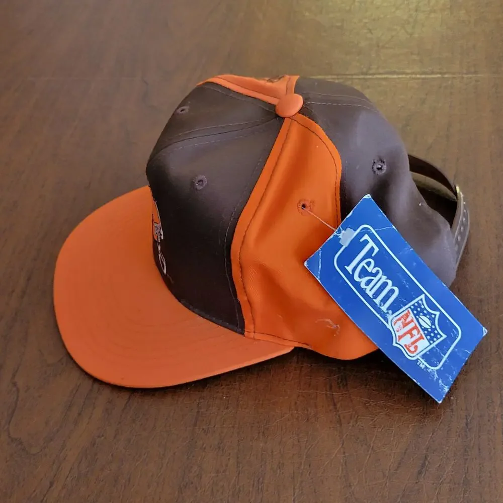 Vintage Youth Cleveland Browns Team NFL 2-Tone Snapback Hat Adjustable NFL 90's